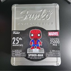 SDCC 2023 Spider-Man 25th Anniversary Tin LE Funko Pop Classic New Comic Con